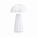 Lampada da tavolo a batteria ONZO con connessione USB, con dimmer a sfioramento IP44, lucido, bianco dimmerabile