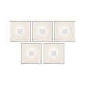 Lumire encastre LUMITILES BASIC SET SQUARE IP44, blanche  0,8W 20lm 2700K