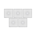 Paulmann Lumire encastre LUMITILES BASIC SET SQUARE IP44, blanche  0,8W 20lm 2700K