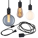 pendant luminaire NEORDIC TILLA with switch, with plug E27 IP20