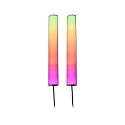 Paulmann light bar set of 2, RGB IP20, black dimmable