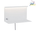Paulmann Luminaire mural JARINA LED avec interrupteur, avec connexion USB, avec tablette IP20, blanche gradable