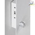 Paulmann Luminaire mural JARINA LED avec interrupteur, avec connexion USB, avec tablette IP20, blanche gradable