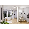 Paulmann Miroir avec �clairage JORA LED angulaire, avec interrupteur, avec bras articul�, CCT Switch, avec prise de courant IP44