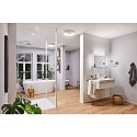 Paulmann Miroir avec �clairage JORA LED angulaire, avec interrupteur, avec bras articul�, CCT Switch, avec prise de courant IP44