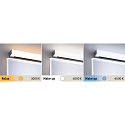 Paulmann LED Wandleuchte / Spiegelleuchte HomeSpa TOVA, IP44, TunableWhite, dimmbar, mit FB, 90cm, 8.7W 750lm, Chrom / Wei