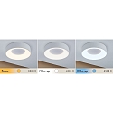 Paulmann Luminaire de plafond HOMESPA CASCA LED petit, CCT Switch IP44, blanche gradable