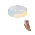 Paulmann Luminaire de plafond HOMESPA CASCA LED petit, CCT Switch IP44, blanche gradable