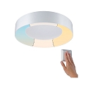 Paulmann Plafoniera HOMESPA CASCA LED grande, CCT Switch IP44, bianco dimmerabile