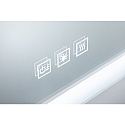 Paulmann LED Spiegel mit Beleuchtung HomeSpa MIRRA, eckig / hoch, 60 x 80cm, 22W, IP44, WhiteSwitch, mit Heizfunktion + Touch-Dimmer