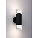 Paulmann LED Wandleuchte KAME Badleuchte, rund, 2x 4W, 3000K, 1240lm, IP44, schwarz