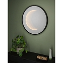Paulmann Miroir avec �clairage MIRO 3D LED INFINITY rond, Tunable White IP44, noir mat gradable