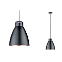 Paulmann Luminaire  suspension NEORDIC ROALD  1 flamme E27, cuivre, mat, noir mat gradable