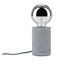 Paulmann Lampe de table NEORDIC MIK  1 flamme, sans abat-jour E27, gris gradable