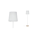 Paulmann Lampadaire NEORDIC STELLAN à 1 flamme, avec abat-jour E27, bois, blanche gradable Paulmann Lampadaire NEORDIC STELLAN à 1 flamme, avec abat-jour E27, bois, blanche gradable