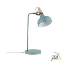 Paulmann Lampe de table NEORDIC JUNA à 1 flamme E14, vert clair, bois, cuivre gradable