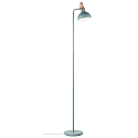 Lampadaire NEORDIC JUNA  1 flamme E14, vert clair, bois, cuivre gradable