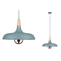 Paulmann Paulmann Pendant luminaire Neordic Juna 1 flame, soft green/copper/wood, 34cm