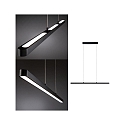 Paulmann Luci a sospesione LENTO LED su / gi, Tunable White, controllabile via Bluetooth IP20, nero dimmerabile