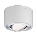 Paulmann LED Ceiling luminaire Argun white matt/brushed aluminum, 1 flame 1x 4,8W
