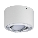 Paulmann LED Ceiling luminaire Argun white matt/brushed aluminum, 1 flame 1x 4,8W