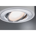 Paulmann LED Ceiling luminaire Argun white matt/brushed aluminum, 1 flame 1x 4,8W