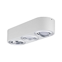 Paulmann Paulmann LED Ceiling luminaire Argun white matt/brushed aluminum, 3 flames 3x 4,8W