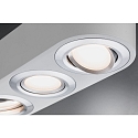 Paulmann Paulmann LED Ceiling luminaire Argun white matt/brushed aluminum, 3 flames 3x 4,8W