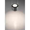 Paulmann pendant luminaire ALDAN LED up / down, 3 flames, brushed aluminium, black dimmable