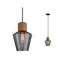 Paulmann Luminaire  suspension NEORDIC EDLA E27 IP20, lige, couleurs fume, noir  gradable