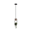 Paulmann pendant luminaire NEORDIC URBAN JUNGLE FANJA GU10 IP20, copper, black dimmable