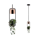 Paulmann pendant luminaire NEORDIC URBAN JUNGLE FANJA GU10 IP20, copper, black dimmable