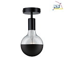 Paulmann Luminaire de plafond NEORDIC MALIA E27 IP20, noir  gradable