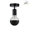 Paulmann Luminaire de plafond NEORDIC MALIA E27 IP20, noir  gradable
