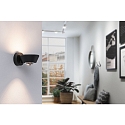 Paulmann Lampada da parete SABIK LED su / gi, ruotabile, con ottica a lente IP44, Nero dimmerabile