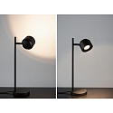Paulmann Lampada da tavolo PURIC PANE I 1-Lampadina, ruotabile, inclinabile IP20, Nero dimmerabile