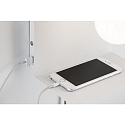 Paulmann Lampada da parete CALVANI con interruttore, con connessione USB, con ripiano E27 IP20, Bianco dimmerabile Paulmann Lampada da parete CALVANI con interruttore, con connessione USB, con ripiano E27 IP20, Bianco dimmerabile