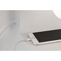 Paulmann Lampada da parete CALVANI con interruttore, con connessione USB, con ripiano E27 IP20, Bianco dimmerabile Paulmann Lampada da parete CALVANI con interruttore, con connessione USB, con ripiano E27 IP20, Bianco dimmerabile