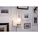Paulmann Lampada da parete CALVANI con interruttore, con connessione USB, con ripiano E27 IP20, Bianco dimmerabile Paulmann Lampada da parete CALVANI con interruttore, con connessione USB, con ripiano E27 IP20, Bianco dimmerabile