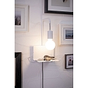 Paulmann Lampada da parete CALVANI con interruttore, con connessione USB, con ripiano E27 IP20, Bianco dimmerabile Paulmann Lampada da parete CALVANI con interruttore, con connessione USB, con ripiano E27 IP20, Bianco dimmerabile
