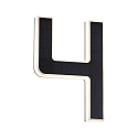 Numros de maison lumineux solaires avec batterie, indirect IP44, noir , blanc mat 