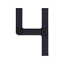 Paulmann Numros de maison lumineux solaires avec batterie, indirect IP44, noir , blanc mat 