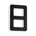 Numros de maison lumineux solaires avec batterie, indirect IP44, noir , blanc mat 