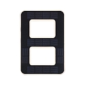 Paulmann Numros de maison lumineux solaires avec batterie, indirect IP44, noir , blanc mat 
