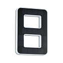 Paulmann Numros de maison lumineux solaires avec batterie, indirect IP44, noir , blanc mat 
