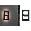 Paulmann Numros de maison lumineux solaires avec batterie, indirect IP44, noir , blanc mat 