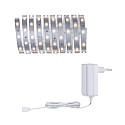 Paulmann LED Strip Basis-Set MaxLED 250 WW, IP20, 230 Vac / 24Vdc, 12W 2700K 900lm, 300cm, dimmbar, Silber