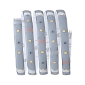 Paulmann LED Strip Basis-Set MaxLED 250 WW, IP44 Protecting Cover, 230Vac / 24Vdc, Silber, 150cm, 6W 3000K 360lm