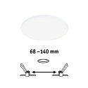 Paulmann recessed luminaire VARIFIT VENULA EDGE IP44, white dimmable 12W 1100 | 1600lm 4000K CRI >80