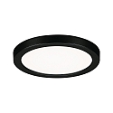 LED Einbau-Panel AREO VariFit ON-OFF, IP44/20, rund,  11.8cm, schaltbar, 8W 4000K 550lm, schwarz matt